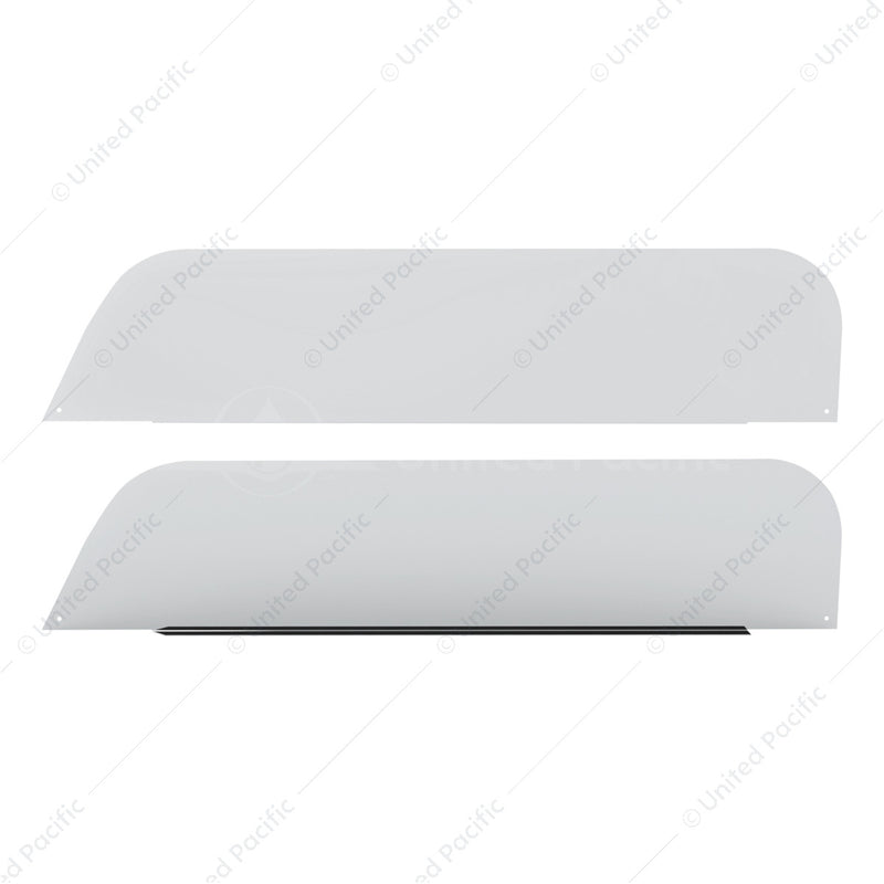 Freightliner Cascadia 2018-2026 stainless steel 7" chopped look door trim - PAIR
