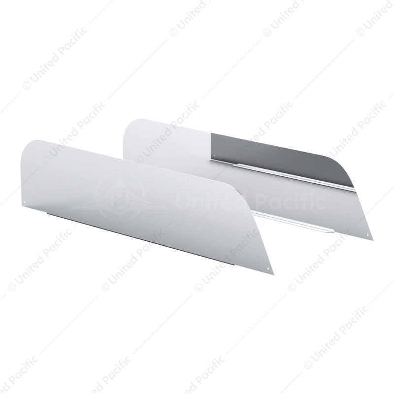 Freightliner Cascadia 2018-2026 stainless steel 7" chopped look door trim - PAIR