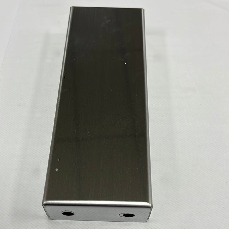 Stainless steel replacement end cap for rectangular mudflap hangers - SINGLE