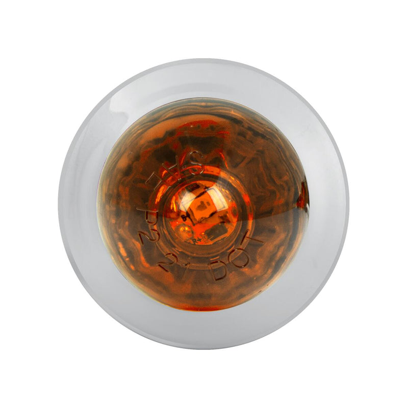 1" diameter mini watermelon-style LED light w/chrome bezel, 3 wires