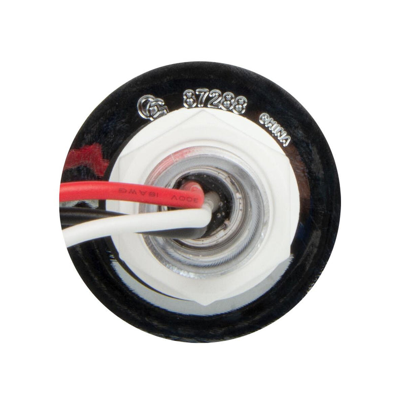 1" diameter mini watermelon-style LED light w/chrome bezel, 3 wires