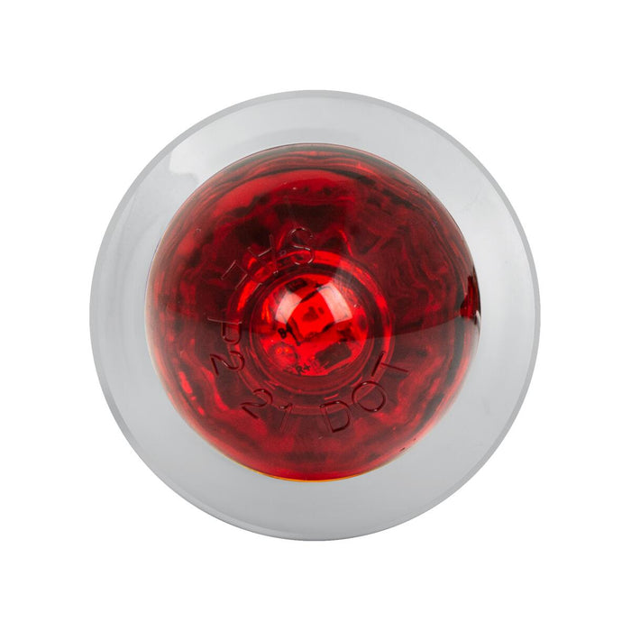 1" diameter watermelon-style LED light w/chrome bezel, 3 wires