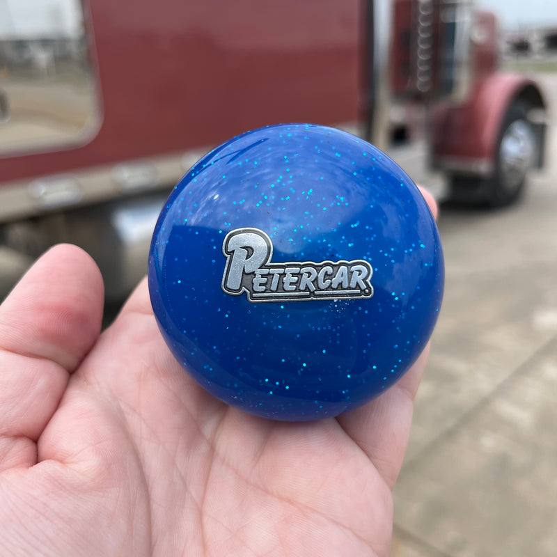 Peter CAR embedded logo tractor / trailer air brake knob with 5/8" x 11 insert - SINGLE