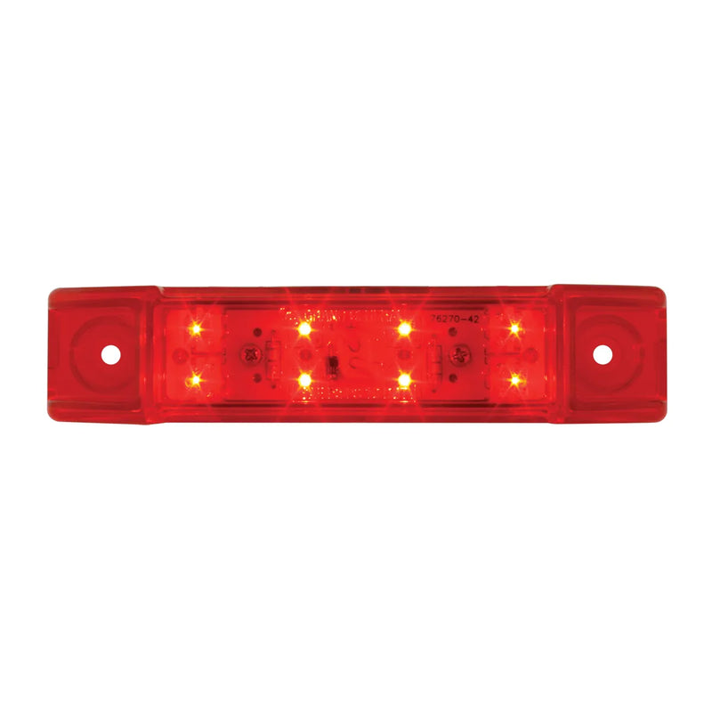 Red 8 diode LED trailer top rail marker light