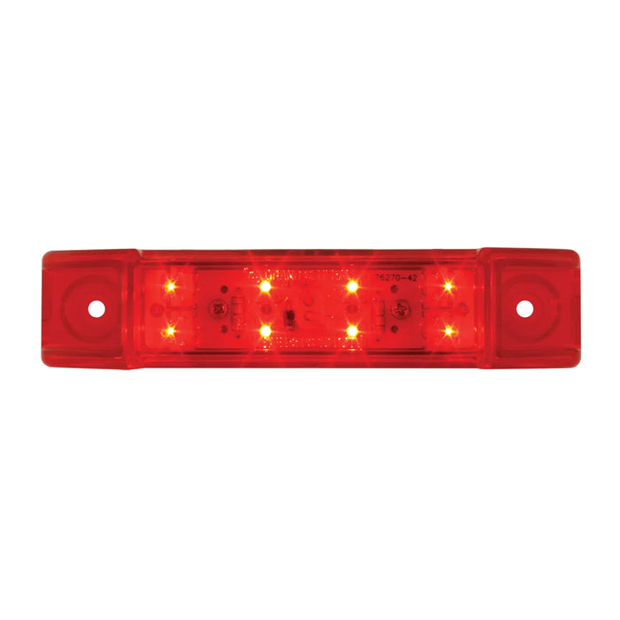 Red 8 diode LED trailer top rail marker light