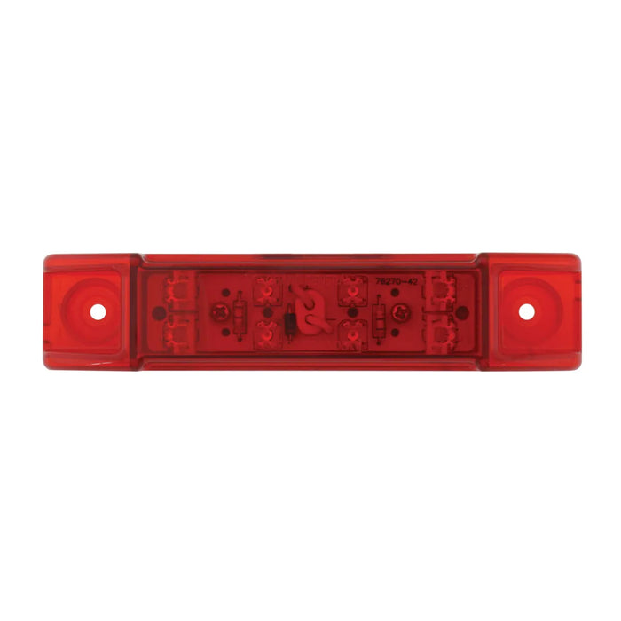 Red 8 diode LED trailer top rail marker light