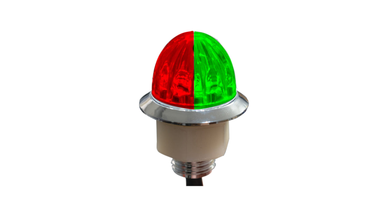 Dual color mini watermelon 3/4" LED marker/auxiliary light