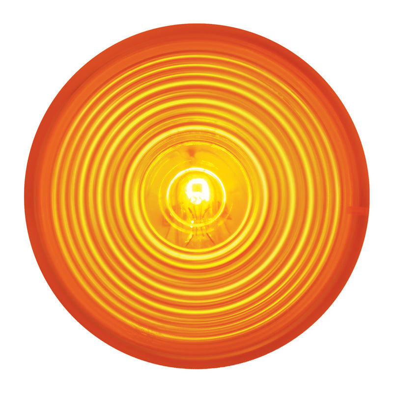 Amber 2.5" round incandescent marker/clearance light