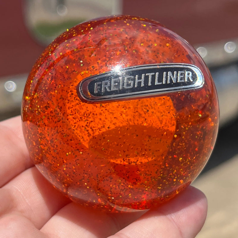 Freightliner logo 2.25" diameter round gear shift knob