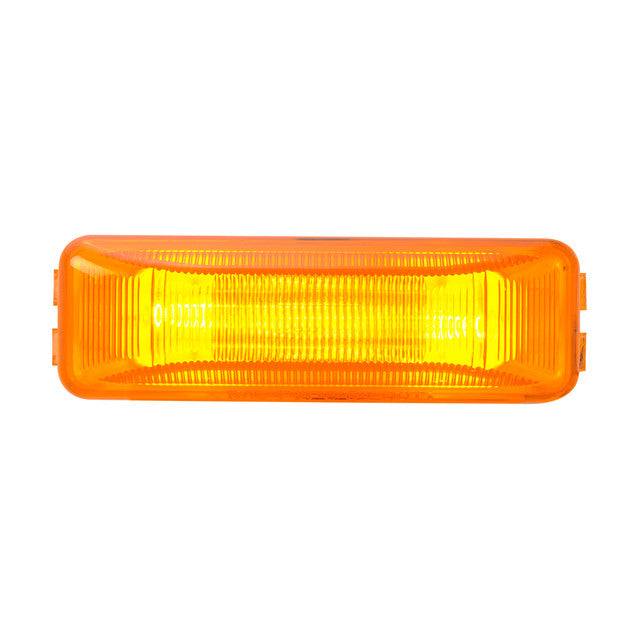Amber 1" x 4" rectangular incandescent marker light