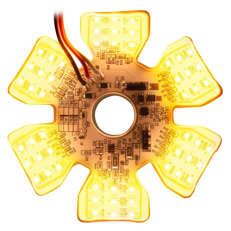 Dual Color Ultra-Thin Hex 54 diode LED light for 13" or 15" diameter air cleaner cans
