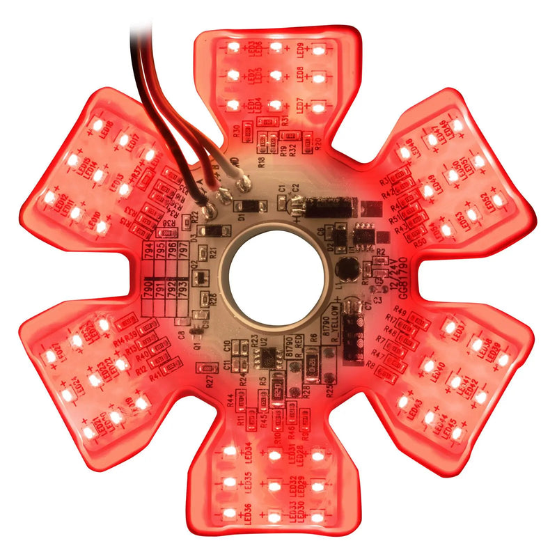 Dual Color Ultra-Thin Hex 54 diode LED light for 13" or 15" diameter air cleaner cans