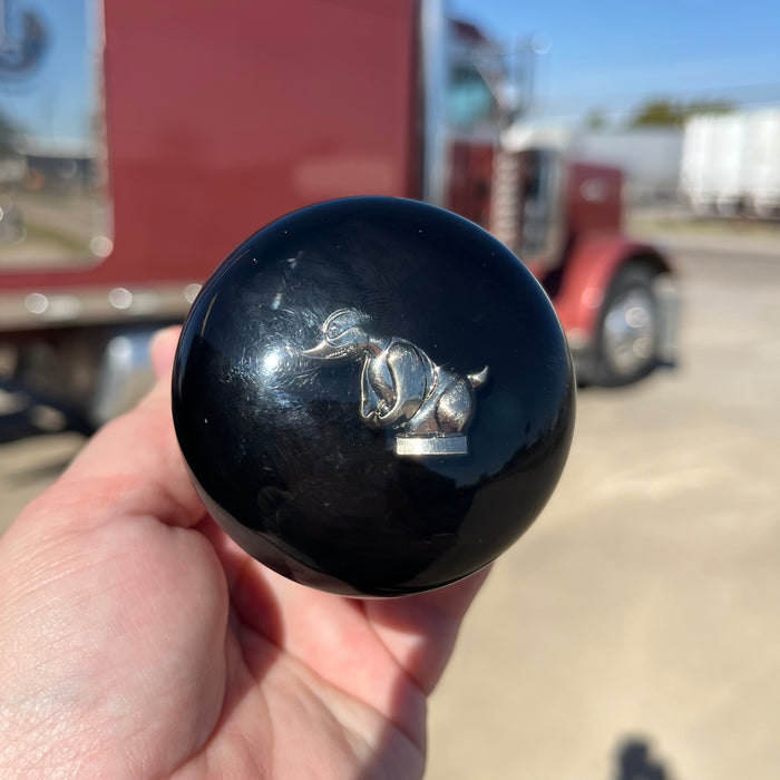 Rubber Duck embedded logo tractor / trailer air brake knob with 5/8" x 11 insert - SINGLE