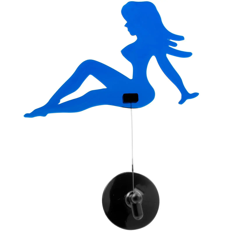 Mudflap Girl plastic waving figure with suction cup mount - PAIR