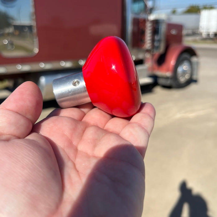 Rubber Duck embedded logo tractor / trailer air brake knob with 5/8" x 11 insert - SINGLE