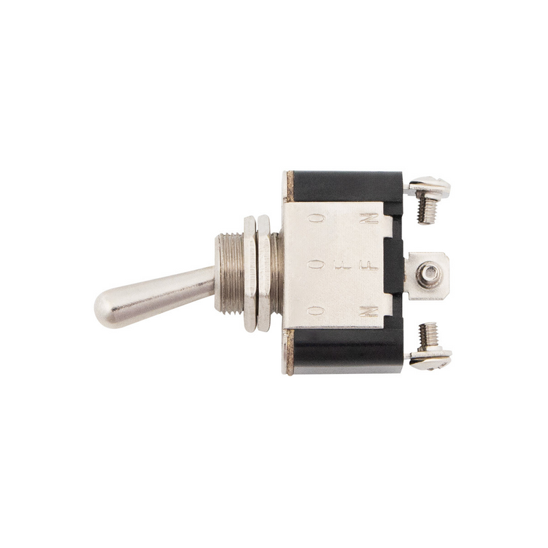 25 amp @ 12 volt S.P.D.T. heavy duty on/off/on marine toggle switch with three screw terminals - SINGLE