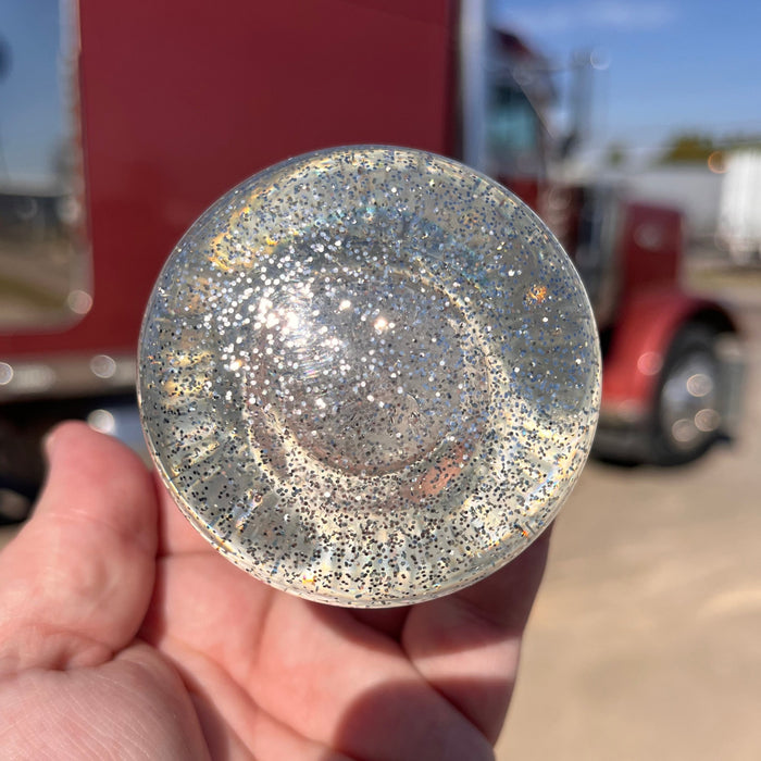 Glitter tractor / trailer air brake knob with 5/8" x 11 insert - SINGLE