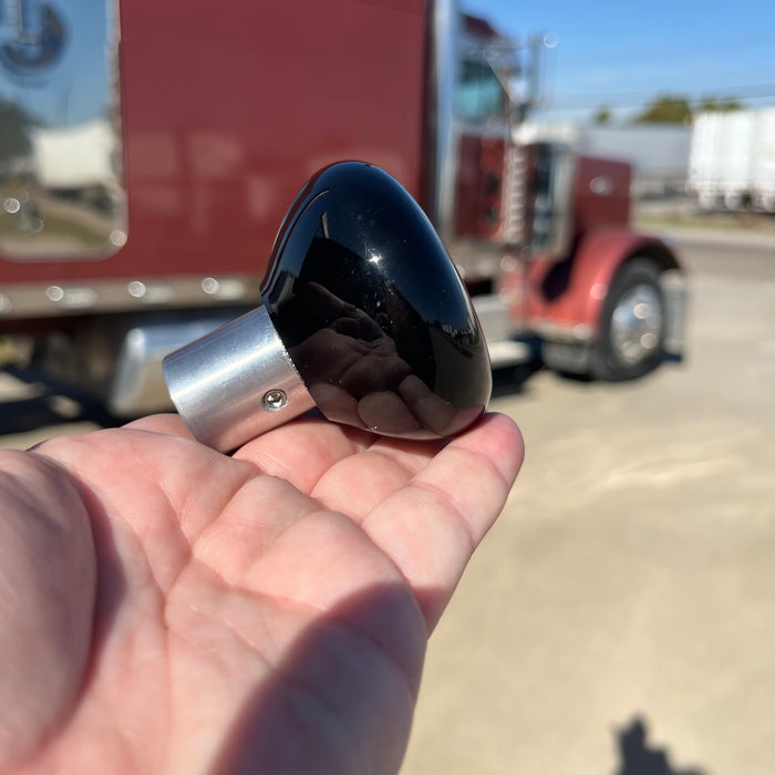 Kenworth embedded logo tractor / trailer air brake knob with 5/8" x 11 insert - SINGLE