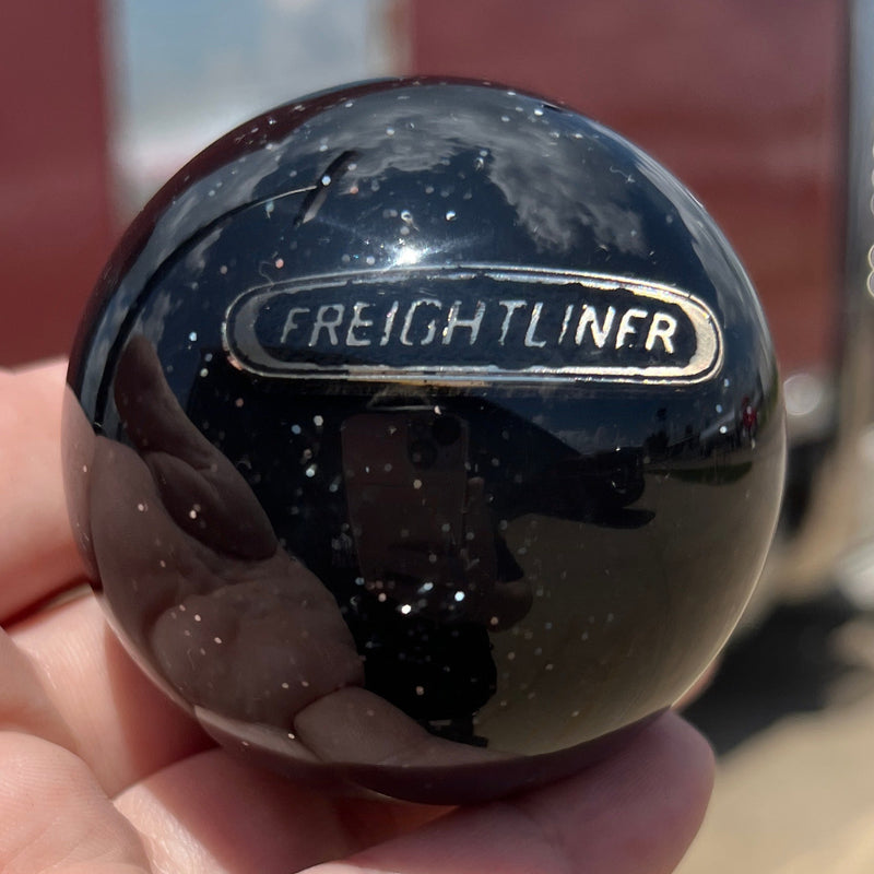 Freightliner logo 2.25" diameter round gear shift knob