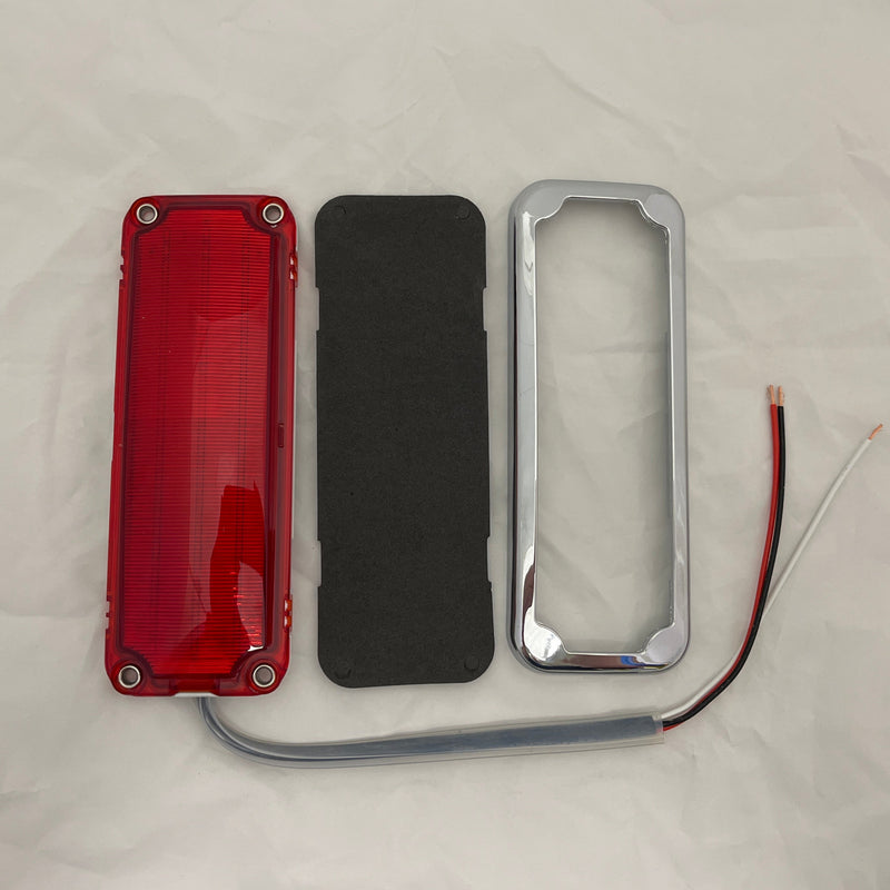 LED DOT P2 replacement mirror turn signal light with plastic bezel - SINGLE