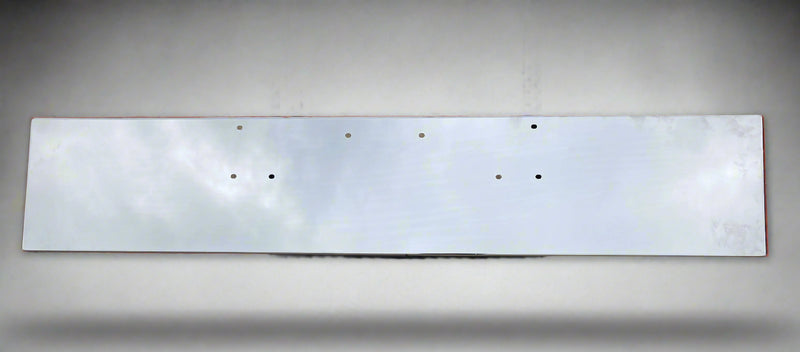 Peterbilt 379 chrome 18" boxed end bumper with mounting holes only - no tow hook holes