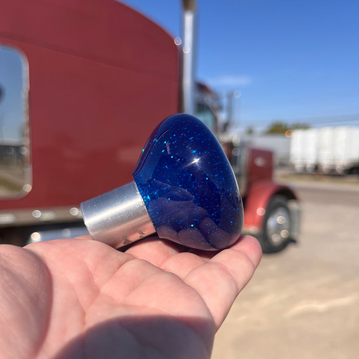 Glitter tractor / trailer air brake knob with 5/8" x 11 insert - SINGLE