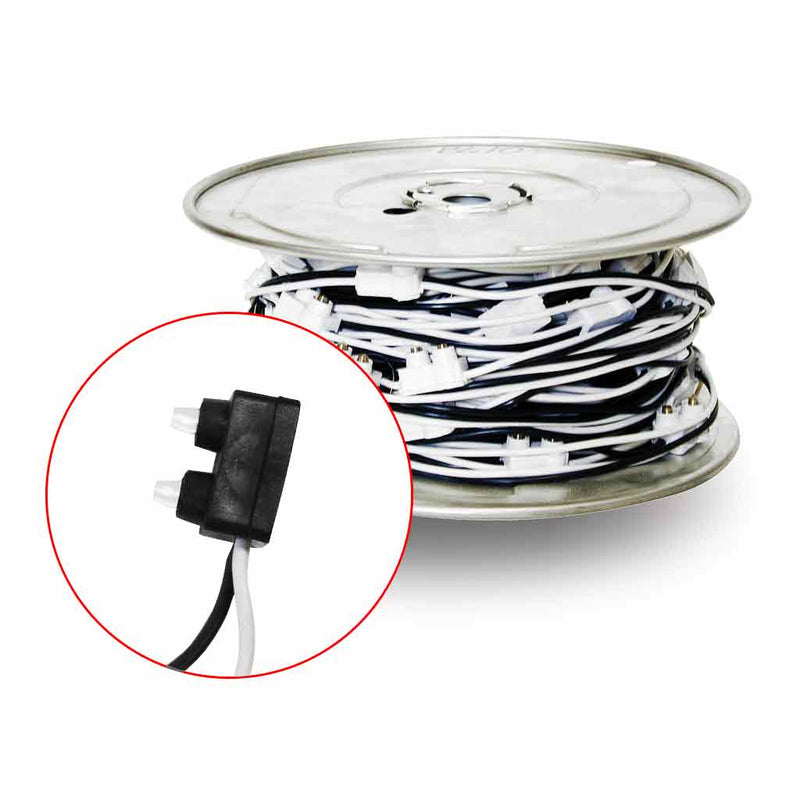 2 male prong plug continuous wire harness - 4" centers, sold PER PLUG