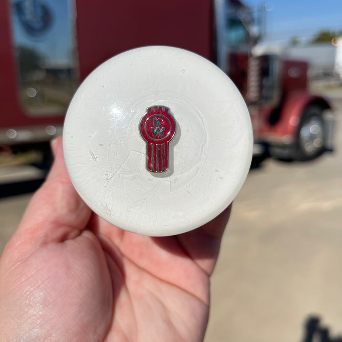 Kenworth embedded logo tractor / trailer air brake knob with 5/8" x 11 insert - SINGLE