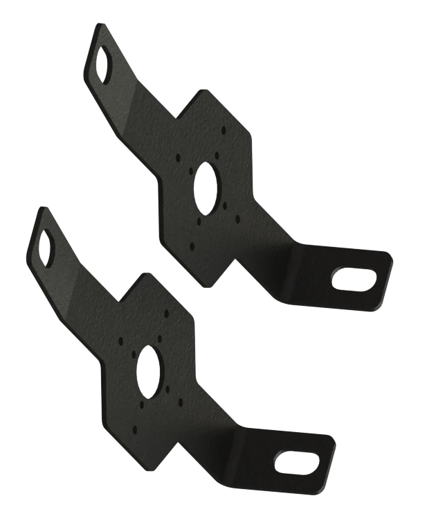 Kenworth W900 bumper support brackets with watermelon hole - PAIR