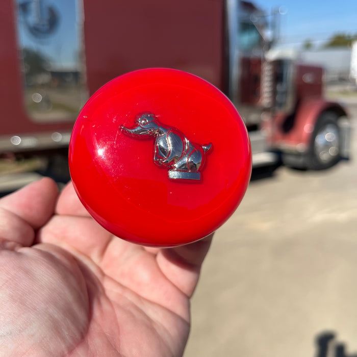 Rubber Duck embedded logo tractor / trailer air brake knob with 5/8" x 11 insert - SINGLE