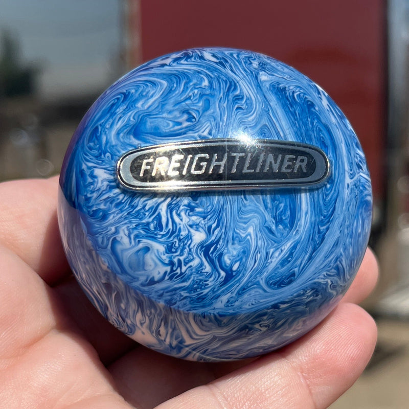 Freightliner logo 2.25" diameter round gear shift knob