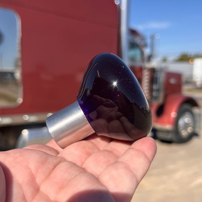 Glitter tractor / trailer air brake knob with 5/8" x 11 insert - SINGLE