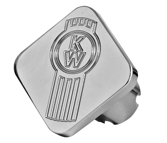 Kenworth logo chrome billet aluminum brake knob - SINGLE
