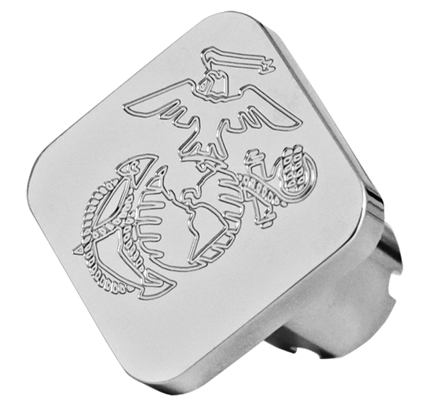 Marine Corps chrome billet aluminum brake knob - SINGLE