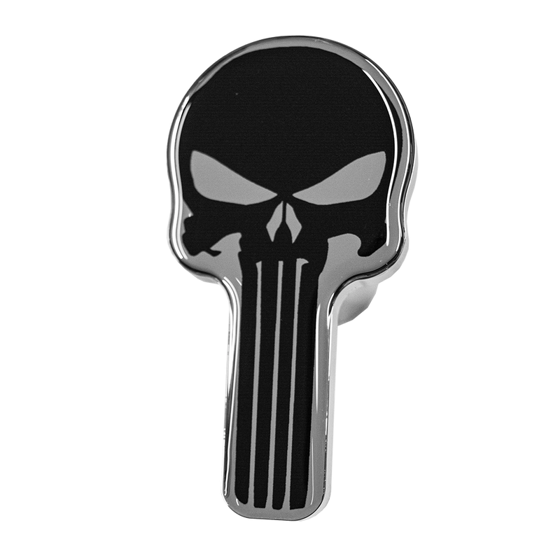 Punisher chrome billet aluminum brake knob - SINGLE