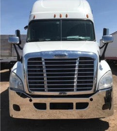 Freightliner Cascadia 2008-2017 22" single piece chrome wraparound bumper