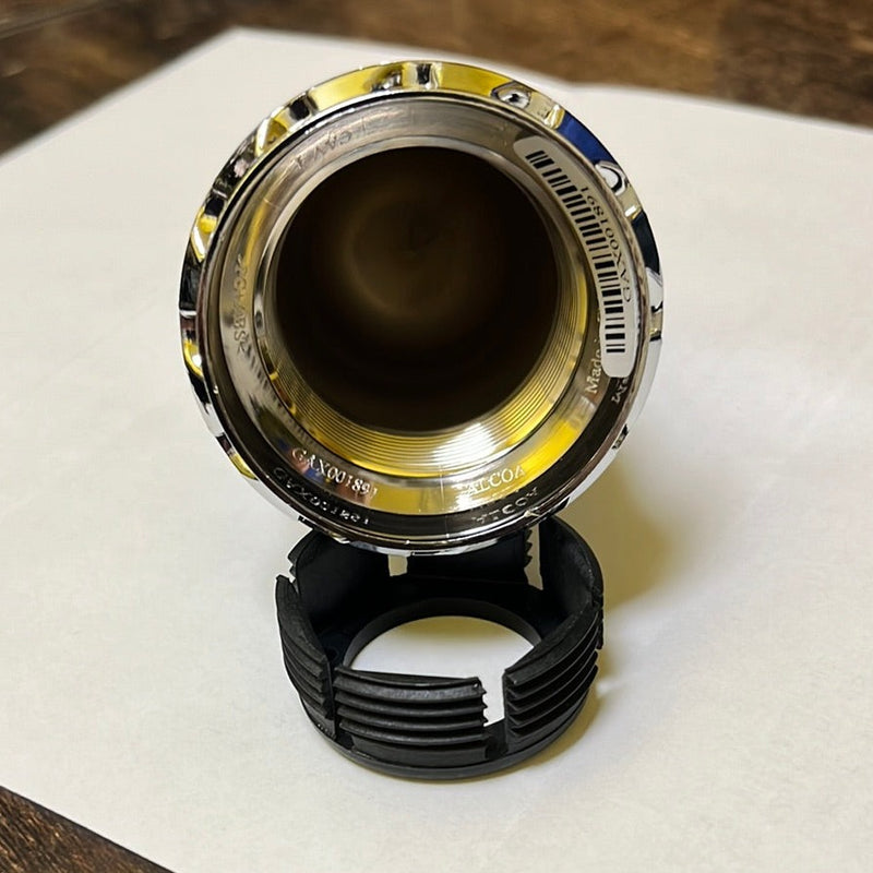 Alcoa 33mm chrome plastic hex lugnut cover with metal Hug-A-Lug clip - SINGLE