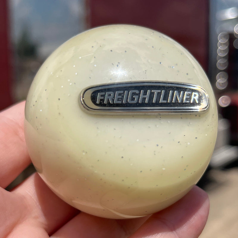 Freightliner logo 2.25" diameter round gear shift knob