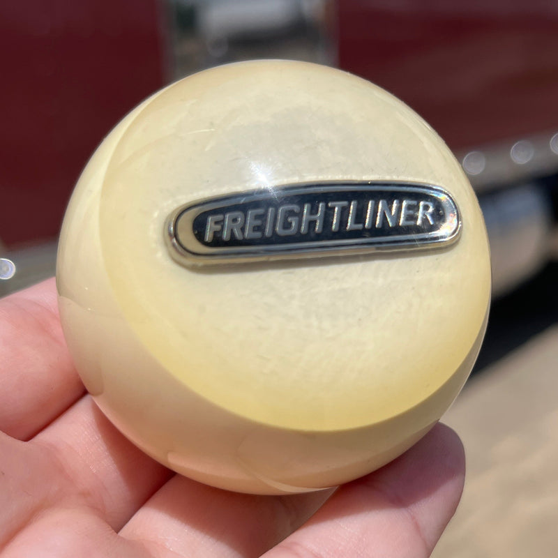 Freightliner logo 2.25" diameter round gear shift knob