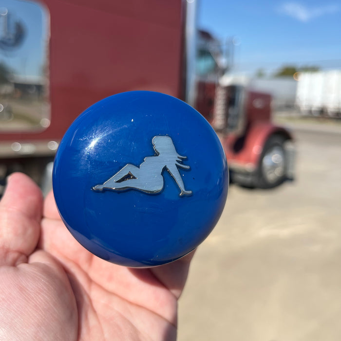 Thicc Lady embedded logo tractor / trailer air brake knob with 5/8" x 11 insert - SINGLE