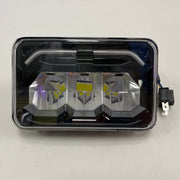 4" x 6" LED headlight with auxiliary glow strip