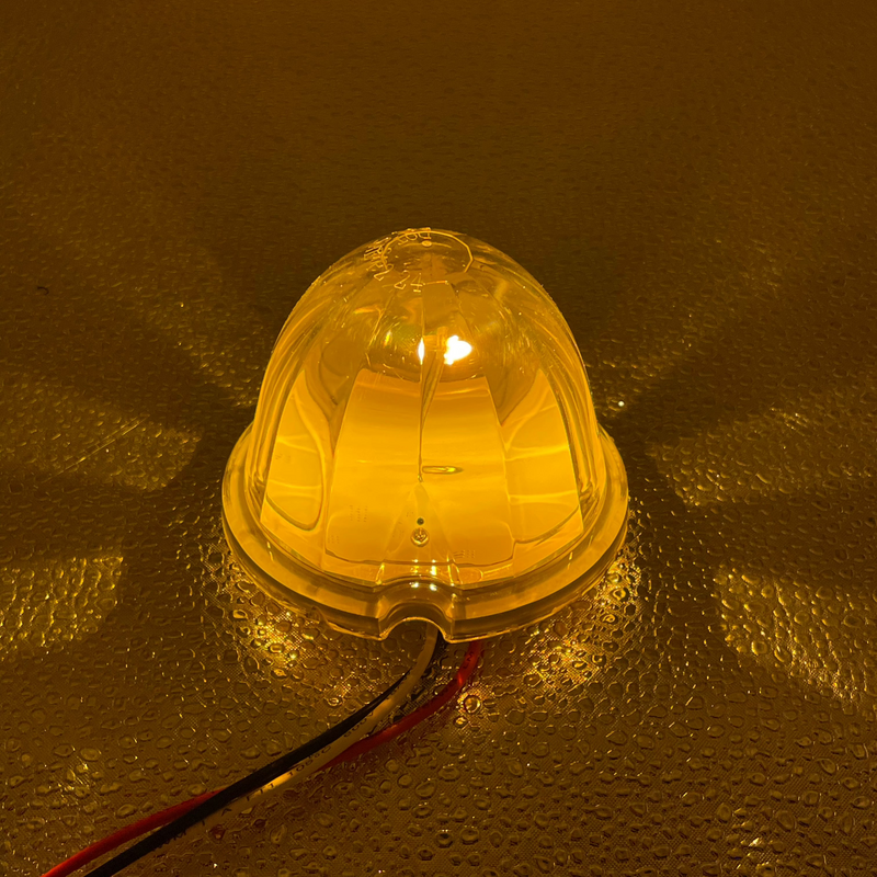 "Luminara" watermelon style LED turn signal light w/surface mount base