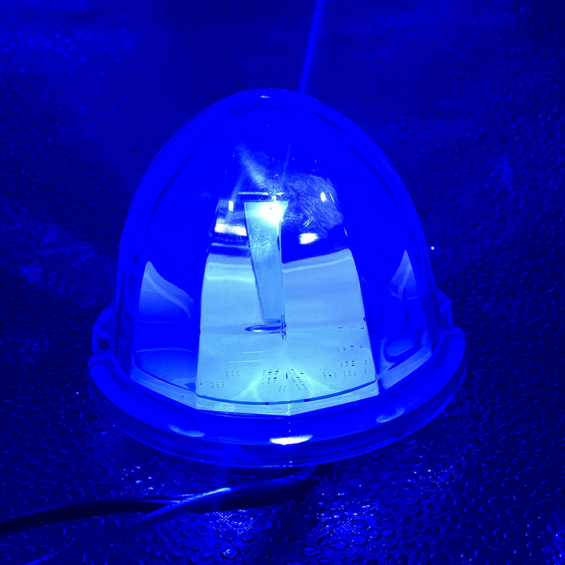 "Luminara" watermelon style LED turn signal light w/surface mount base