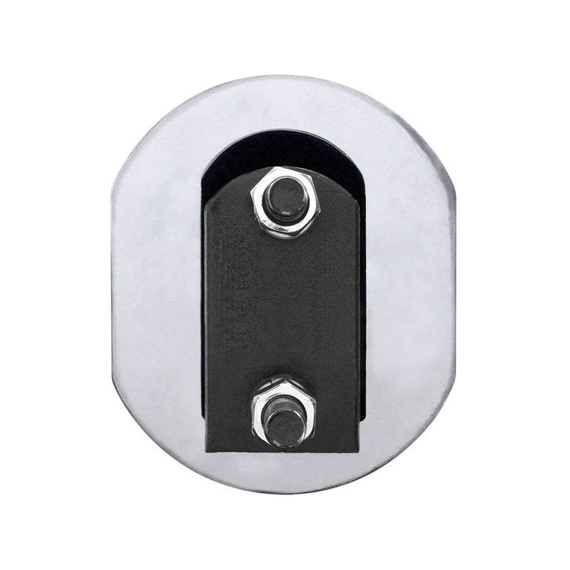 Stainless steel spring-loaded tapered mudflap hangers with 2" bolt hole spacings - PAIR