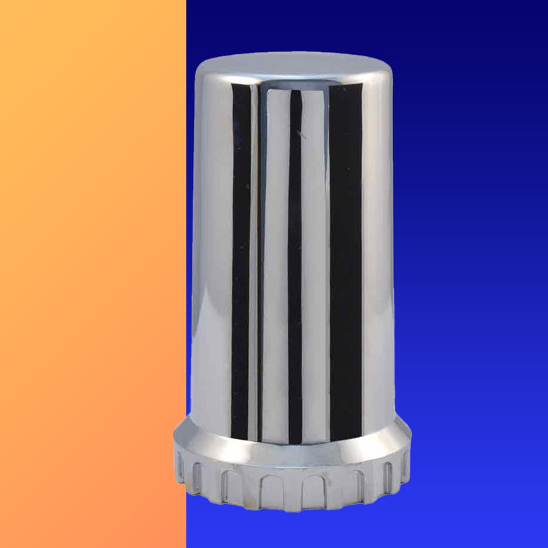 Chrome ABS plastic Flat Top axle covers + replacement components