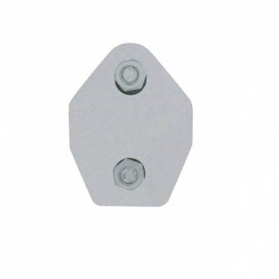 430 grade stainless steel spring-loaded angled mudflap hangers - PAIR