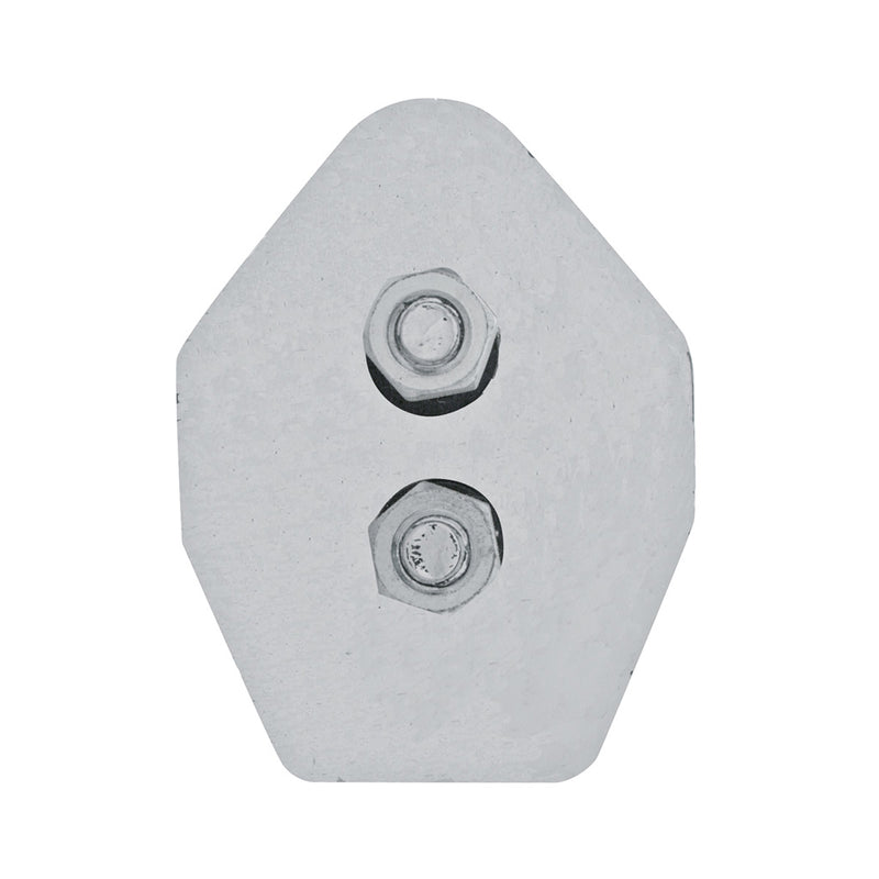 430 grade stainless steel spring-loaded angled mudflap hangers - PAIR