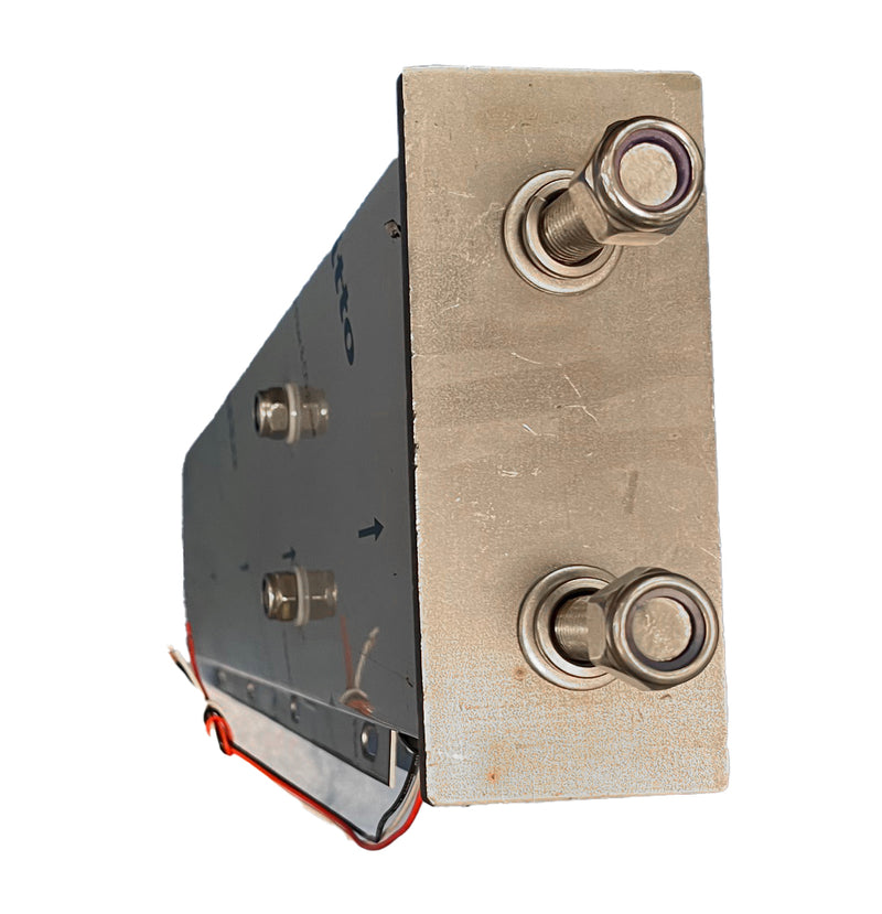 Stainless steel spring-loaded mudflap hangers with 6 round 4" Red stop/turn/tail LED lights - PAIR