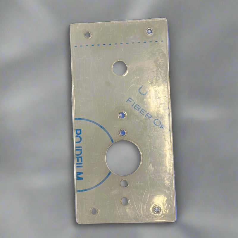 Universal stainless steel single watermelon dome light plate with switch hole