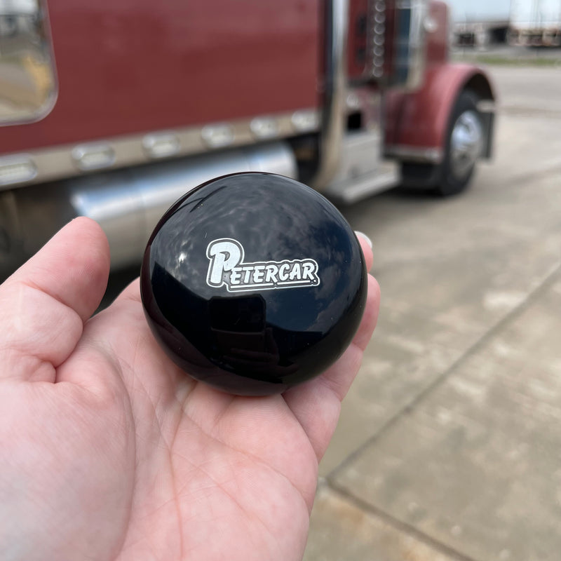 Peter CAR embedded logo tractor / trailer air brake knob with 5/8" x 11 insert - SINGLE